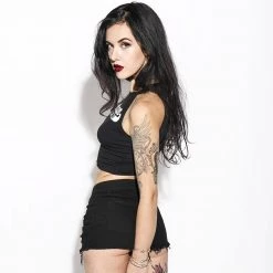 Cradle Of Goth Satan Is My Daddy Crop-Top