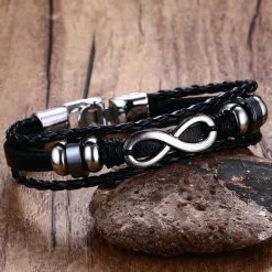 Cradle Of Goth BRACELETS Darkness Infinity Bracelet