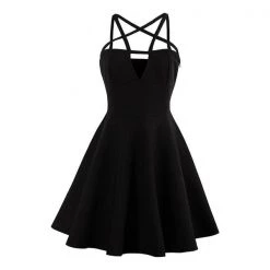 Cradle Of Goth Pentagram Dress DRESSES