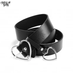Cradle Of Goth Heart-Shaped Belt