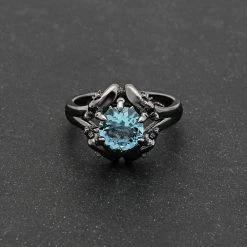 Cradle Of Goth Dragons In Love Ring