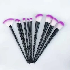 Cradle Of Goth Make Up Unicorn Makeup Brushes Set (10 Pieces, Vegan)