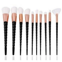 Cradle Of Goth Make Up Unicorn Makeup Brushes Set (10 Pieces, Vegan)