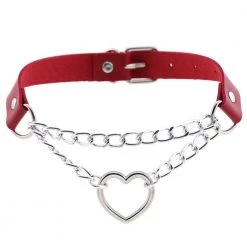 Cradle Of Goth CHOKERS Heart On A Chain Chocker