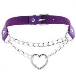 Cradle Of Goth CHOKERS Heart On A Chain Chocker