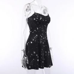 Cradle Of Goth Moon And Stars Dress