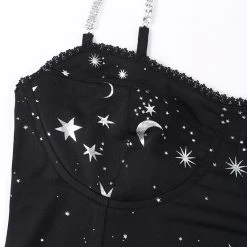 Cradle Of Goth Moon And Stars Dress