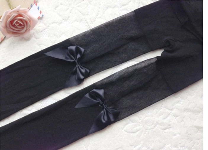 Cradle Of Goth Black Bow Tights 4 Cradle Of Goth Black Bow Tights