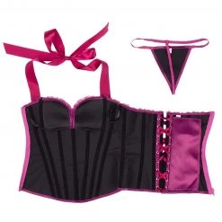 Cradle Of Goth Satin Corset LINGERIE