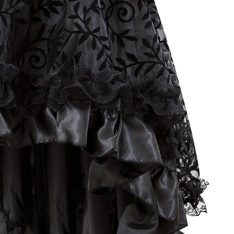 Cradle Of Goth DRESSES Black Rose Dress 5 Cradle Of Goth DRESSES Black Rose Dress