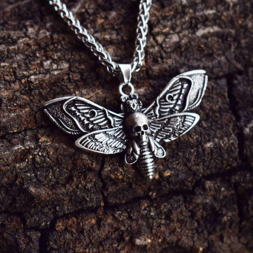 Cradle Of Goth Moth Necklace 5 Cradle Of Goth Moth Necklace