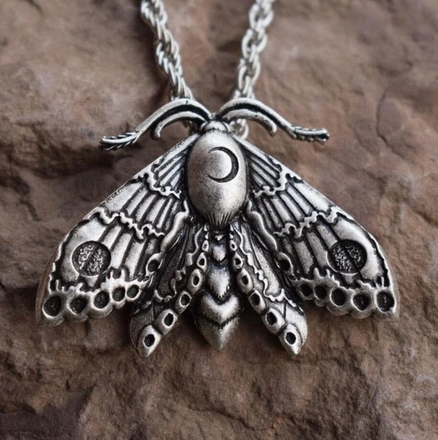 Cradle Of Goth Moth Necklace 4 Cradle Of Goth Moth Necklace