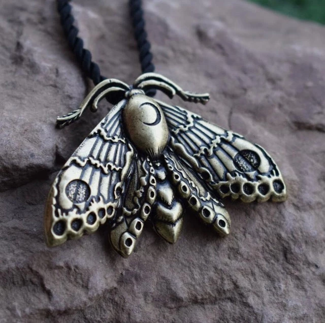 Cradle Of Goth Moth Necklace 7 Cradle Of Goth Moth Necklace