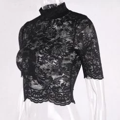 Cradle Of Goth Mesh Blouse SHIRTS