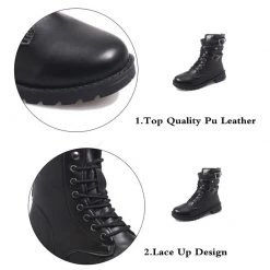 Cradle Of Goth Motorcycle Boots (Handmade And Vegan)