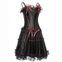 Cradle Of Goth Satin Corset Dress (plus Sizes Available) LINGERIE 9 Cradle Of Goth Satin Corset Dress (plus Sizes Available) LINGERIE