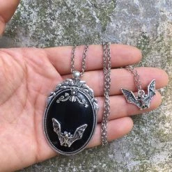 Cradle Of Goth Gothic Bat Necklace