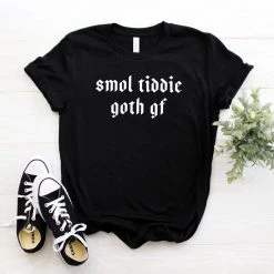 Cradle Of Goth Smol Tiddie Goth Gf T-shirt (plus Sizes Available)