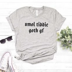 Cradle Of Goth Smol Tiddie Goth Gf T-shirt (plus Sizes Available)