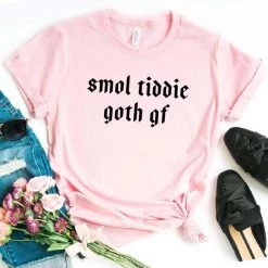 Cradle Of Goth Smol Tiddie Goth Gf T-shirt (plus Sizes Available)