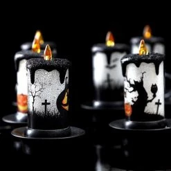 Cradle Of Goth BEDROOM Halloween LED Candle Lights