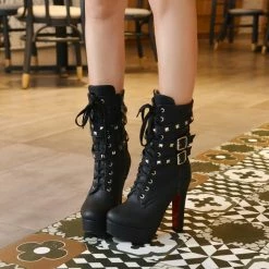 Cradle Of Goth Platform Boots (Handmade & Vegan) SHOES