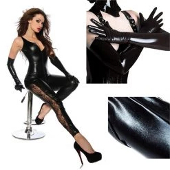 Cradle Of Goth Wet Look Long Gloves LINGERIE 9 Cradle Of Goth Wet Look Long Gloves LINGERIE
