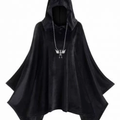 Cradle Of Goth Velvet Poncho (plus Sizes Available) HOODIES & SWEATERS