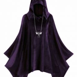 Cradle Of Goth Velvet Poncho (plus Sizes Available) HOODIES & SWEATERS