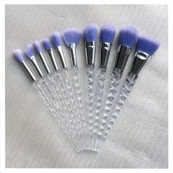 Cradle Of Goth Make Up Unicorn Makeup Brushes Set (10 Pieces, Vegan)