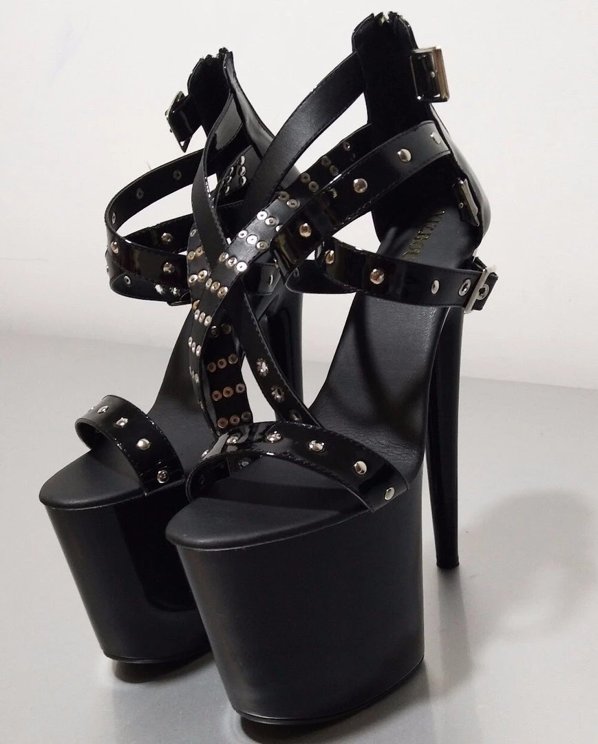 Cradle Of Goth 8 Inch Stiletto Sandals 4 Cradle Of Goth 8 Inch Stiletto Sandals