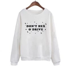 Cradle Of Goth Don't Hex And Drive Sweatshirt