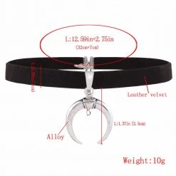 Cradle Of Goth Moon Of Sorrow Choker (handmade) CHOKERS 10 Cradle Of Goth Moon Of Sorrow Choker (handmade) CHOKERS