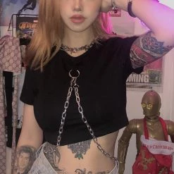 Cradle Of Goth Chained Goth Top SHIRTS