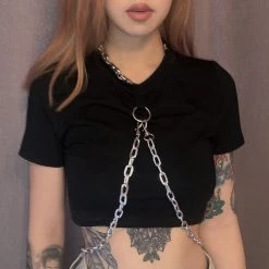 Cradle Of Goth Chained Goth Top SHIRTS