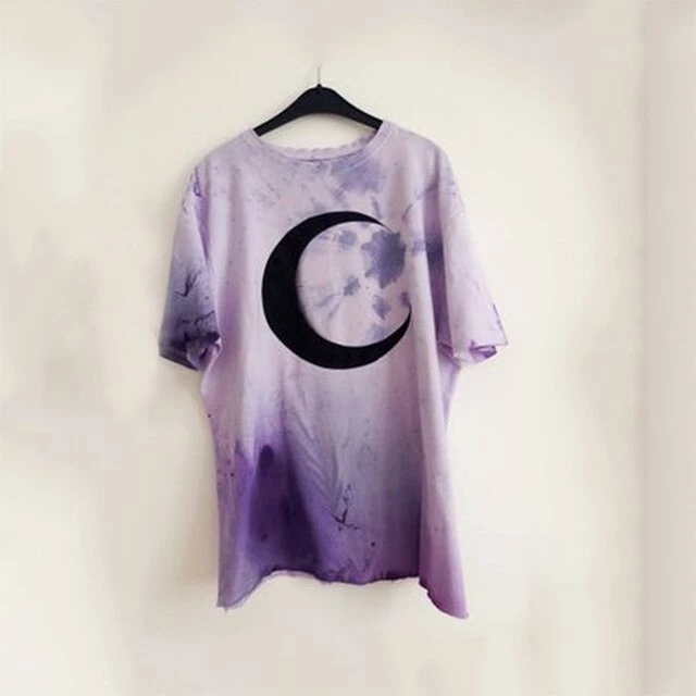 Cradle Of Goth Purple Moon T-shirt (plus Sizes Available) 3 Cradle Of Goth Purple Moon T-shirt (plus Sizes Available)