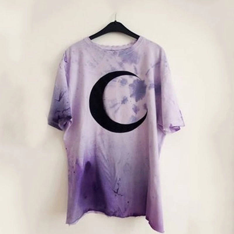 Cradle Of Goth Purple Moon T-shirt (plus Sizes Available) 1 Cradle Of Goth Purple Moon T-shirt (plus Sizes Available)