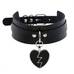 Cradle Of Goth CHOKERS Black Heart Choker