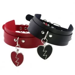 Cradle Of Goth CHOKERS Black Heart Choker