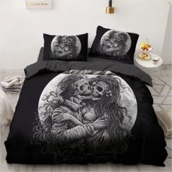 Cradle Of Goth BEDROOM Screaming Skull Bed-sheets