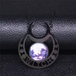 Cradle Of Goth Moon Cycle Necklace NECKLACES