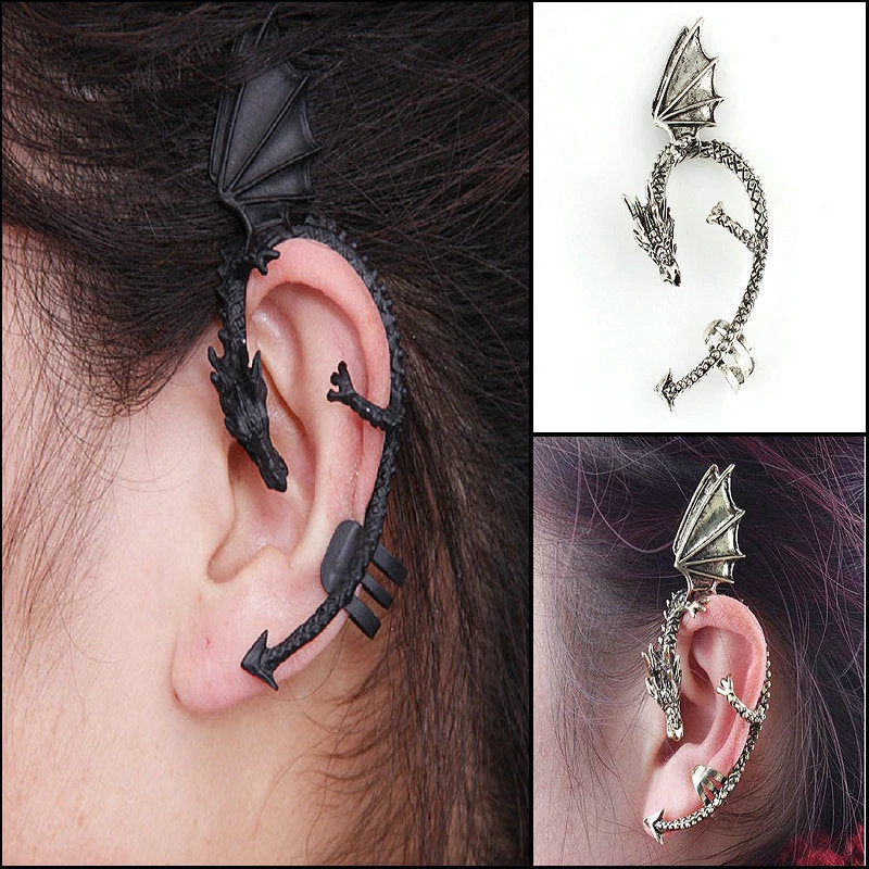 Cradle Of Goth Whispering Dragon Earrings 2 Cradle Of Goth Whispering Dragon Earrings