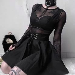 Cradle Of Goth SKIRTS High Waist Mini Skirt