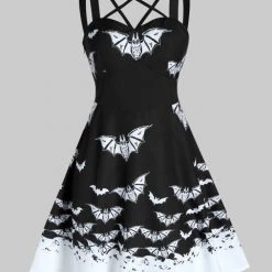 Cradle Of Goth Bat Queen Dress