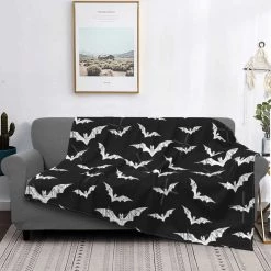 Cradle Of Goth BEDROOM Batty Throw Blanket
