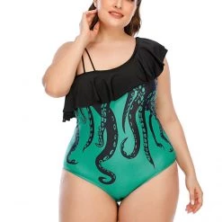 Cradle Of Goth Black Tentacles Swimsuit (plus Sizes Available) GOTH SWIMWEAR
