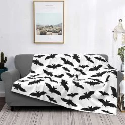 Cradle Of Goth BEDROOM Batty Throw Blanket