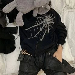 Cradle Of Goth The Spiderweb Hoodie