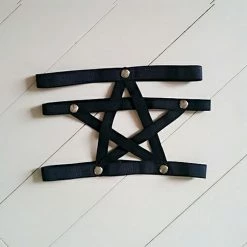 Cradle Of Goth GARTERS Pentagram Garter