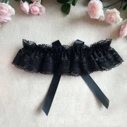 Cradle Of Goth Lace Garter